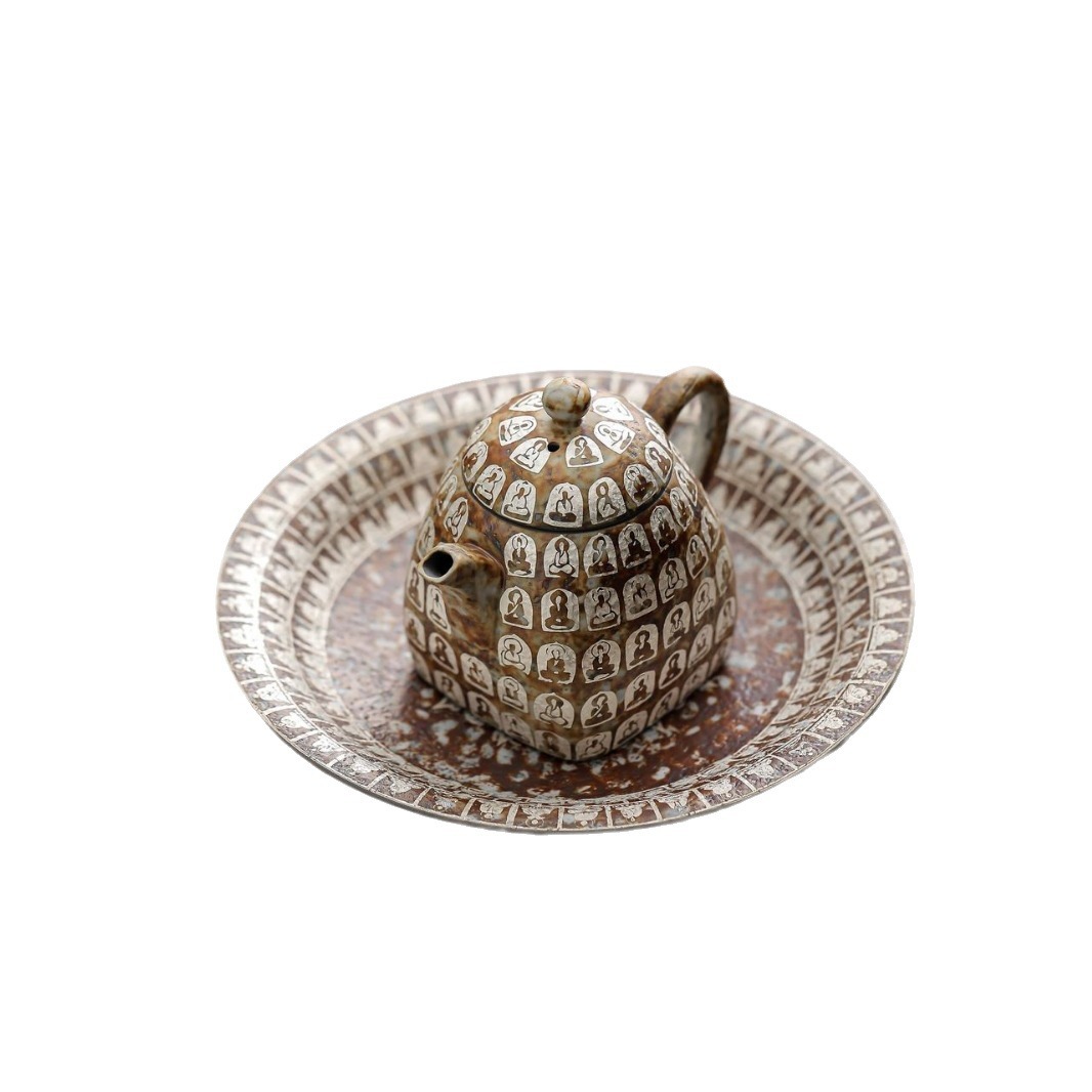 萬佛鎏銀闡釋四方壺