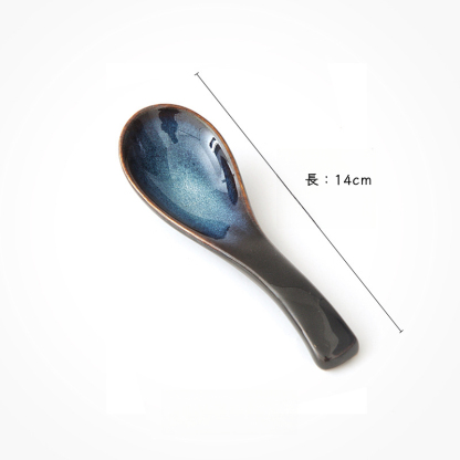 日式窯變陶瓷湯勺