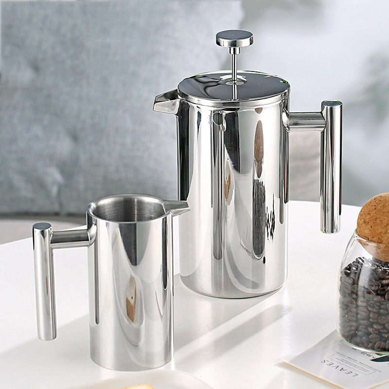 雙層304不鏽鋼法壓壺