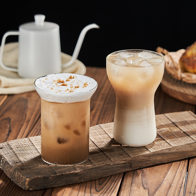 Ins透明拿鐵杯冰咖啡杯