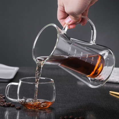 玻璃雙層手沖咖啡壺