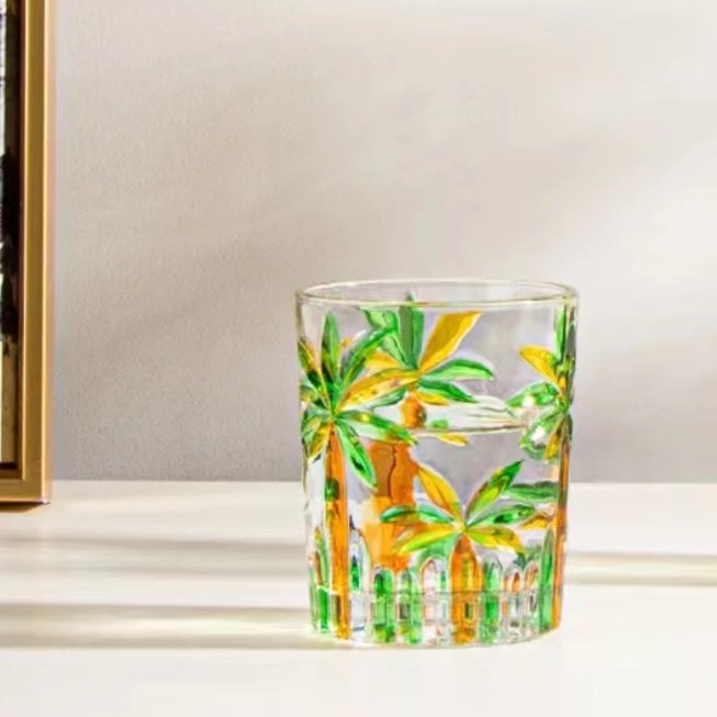 高顏值浮雕果汁杯洋酒杯