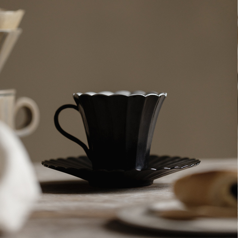 侘寂風粉引手工咖啡杯