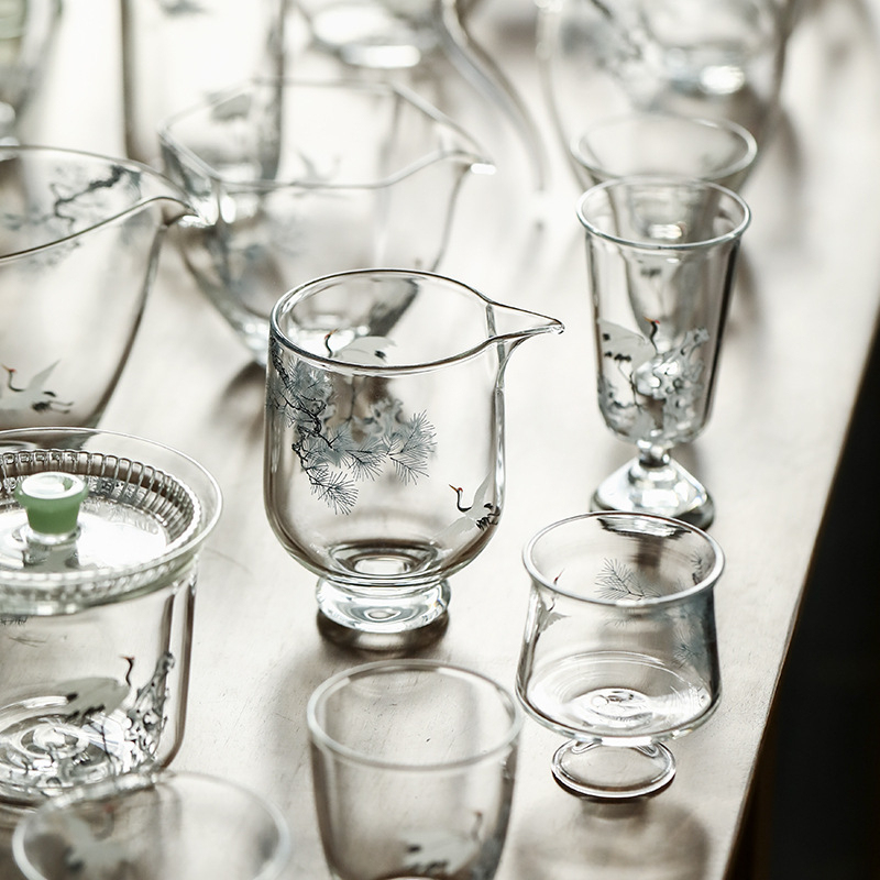 松鶴一葉扁舟日式公道杯