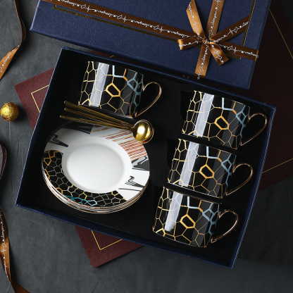 高檔精緻高顏值陶瓷咖啡杯子