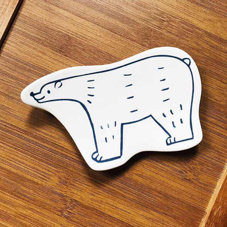 日式北極熊餐具卡通浮雕