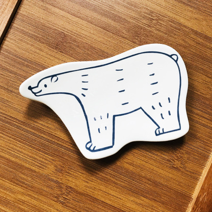 日式北極熊餐具卡通浮雕