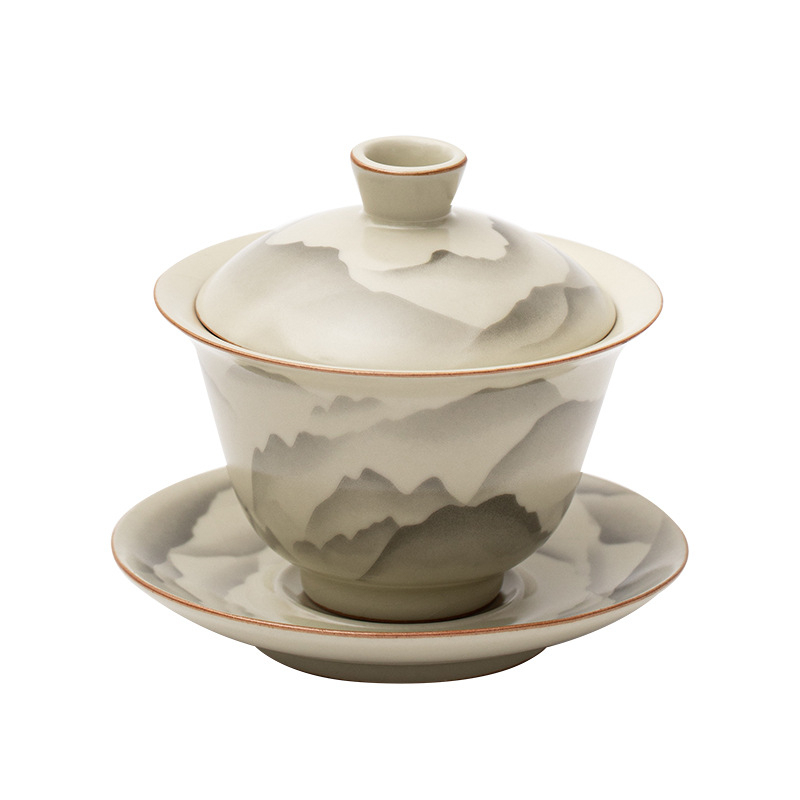 汝窯復古三才蓋碗