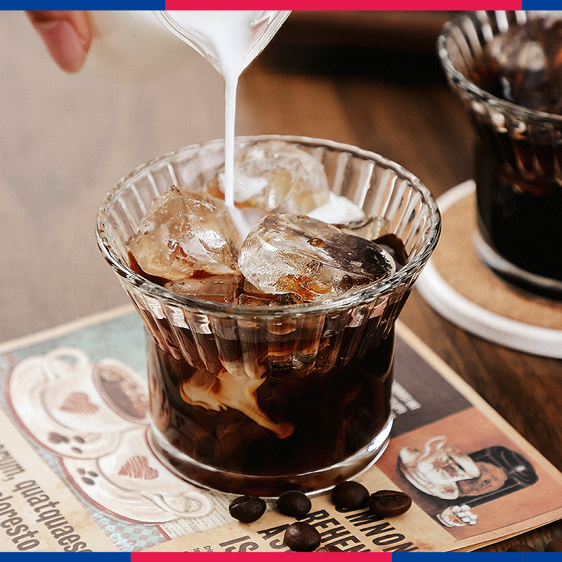 花朵創意咖啡杯玻璃杯家用威士忌杯