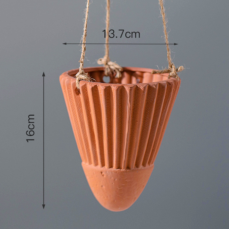 簡約現代陶瓷懸掛花瓶乾花插裝飾品擺件
