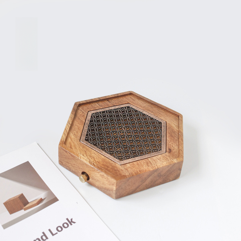 胡桃木日式茶盤茶承雙用茶具