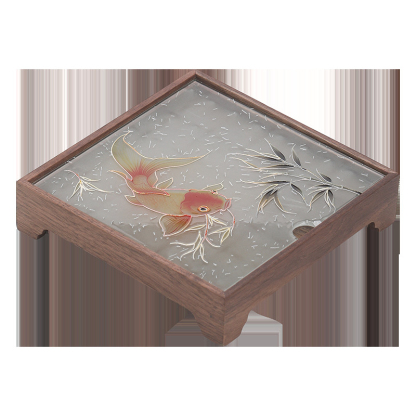 胡桃木長方形幹泡茶盤