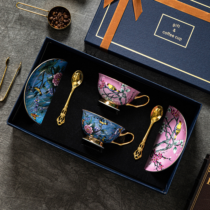 歐式田園風咖啡杯碟