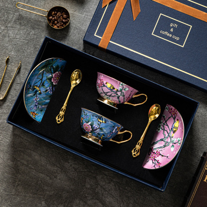 歐式田園風咖啡杯碟