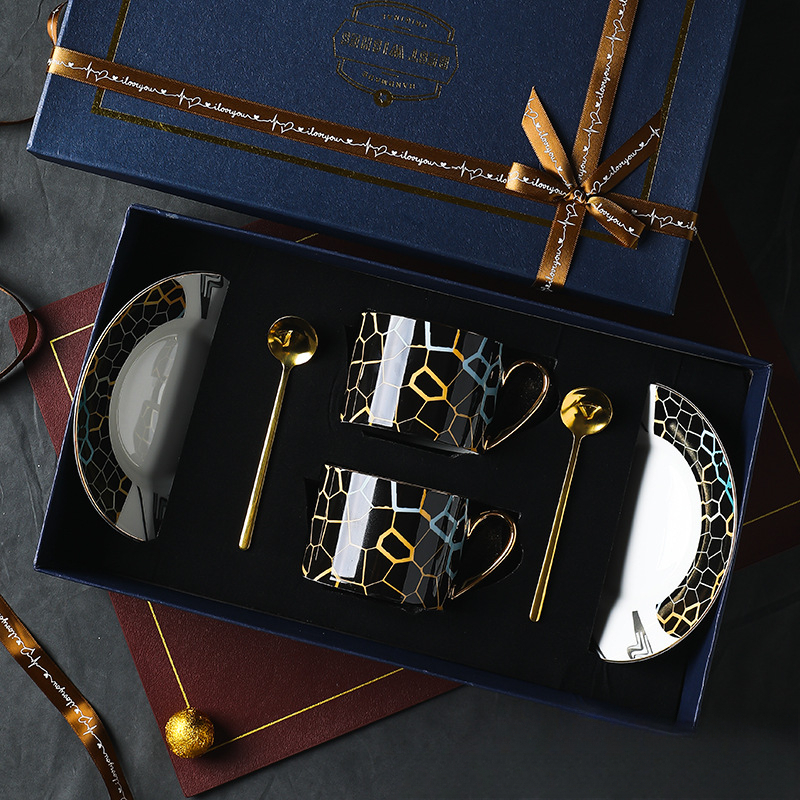 高檔精緻高顏值陶瓷咖啡杯子