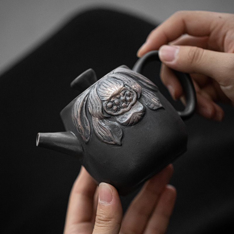 侘寂風手工復古正把壺