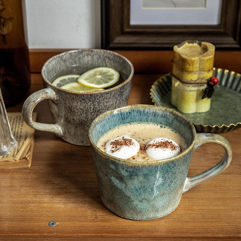 復古窯變水紋對杯