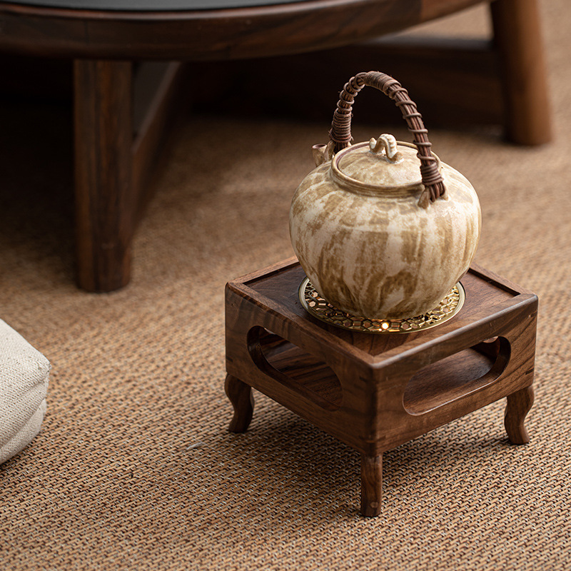 黑胡桃木溫茶爐