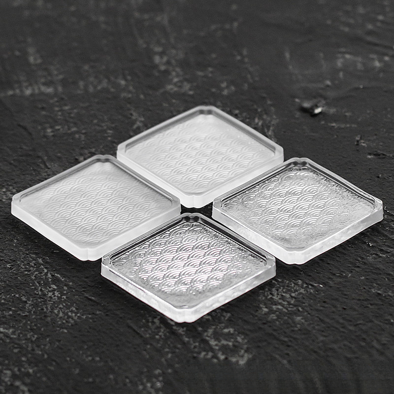 日式琉璃茶承玻璃杯墊