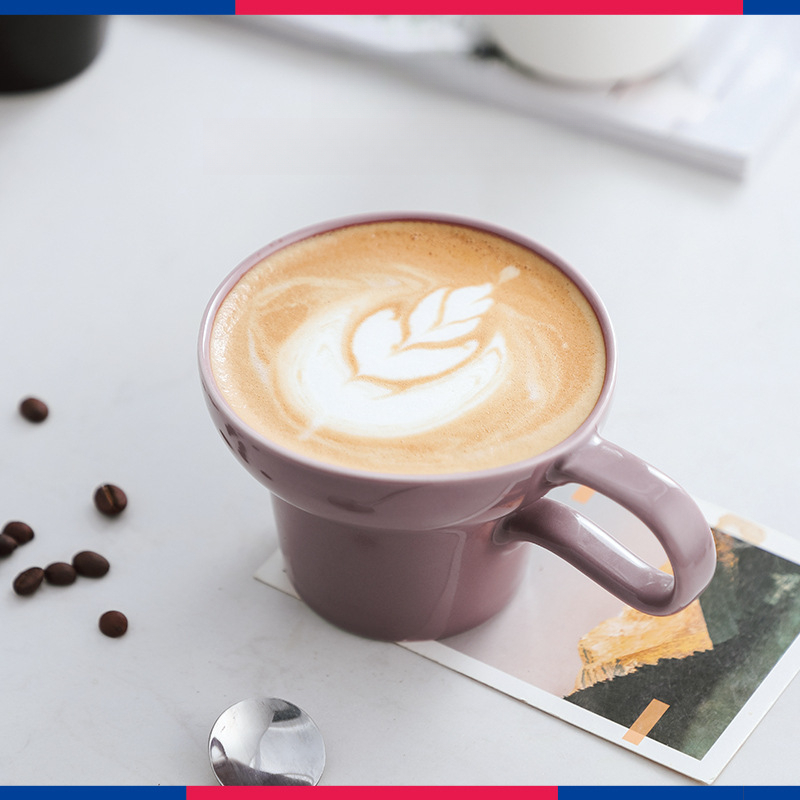 寬口陶瓷咖啡杯