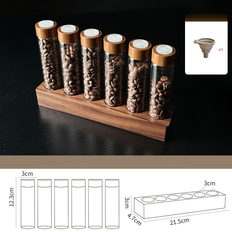 咖啡豆分裝試管玻璃展示架