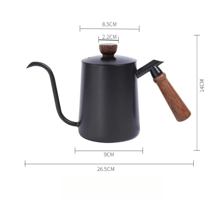 特氟龍長嘴木柄手沖壺