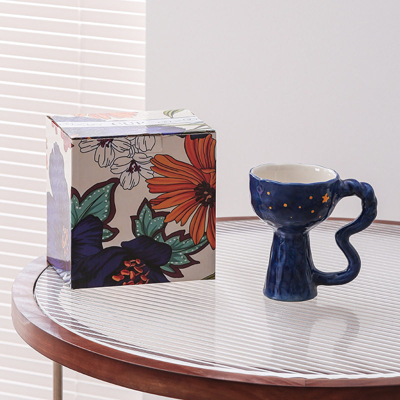 創意陶瓷高腳杯