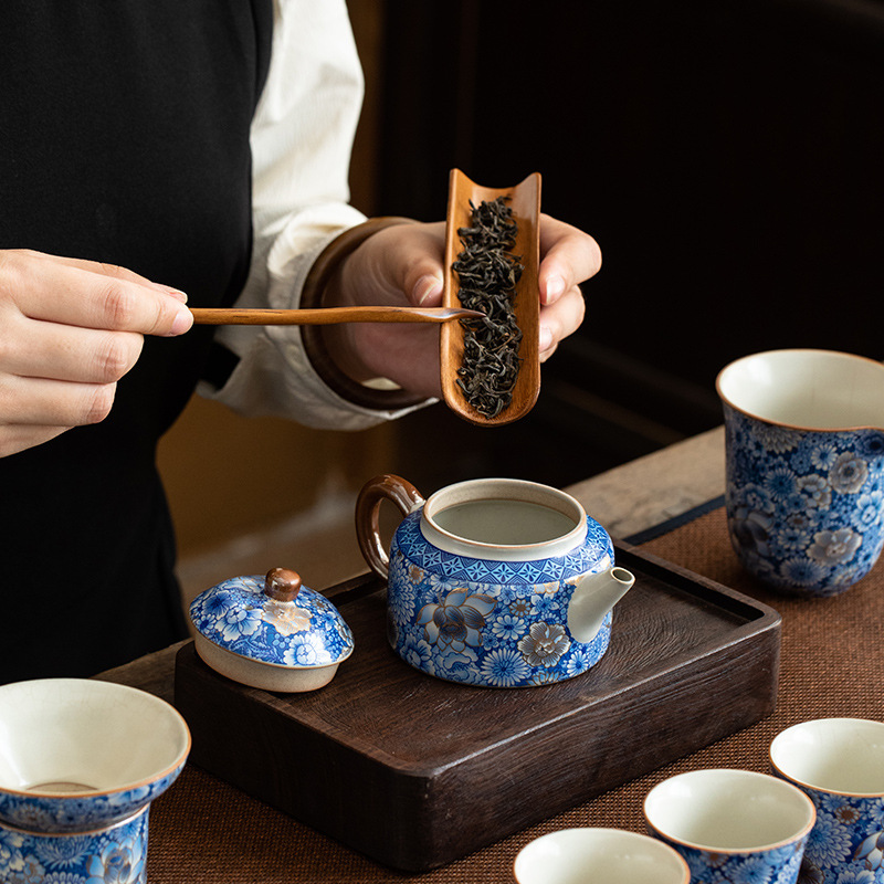 繁花復古高檔茶具套裝伴手禮