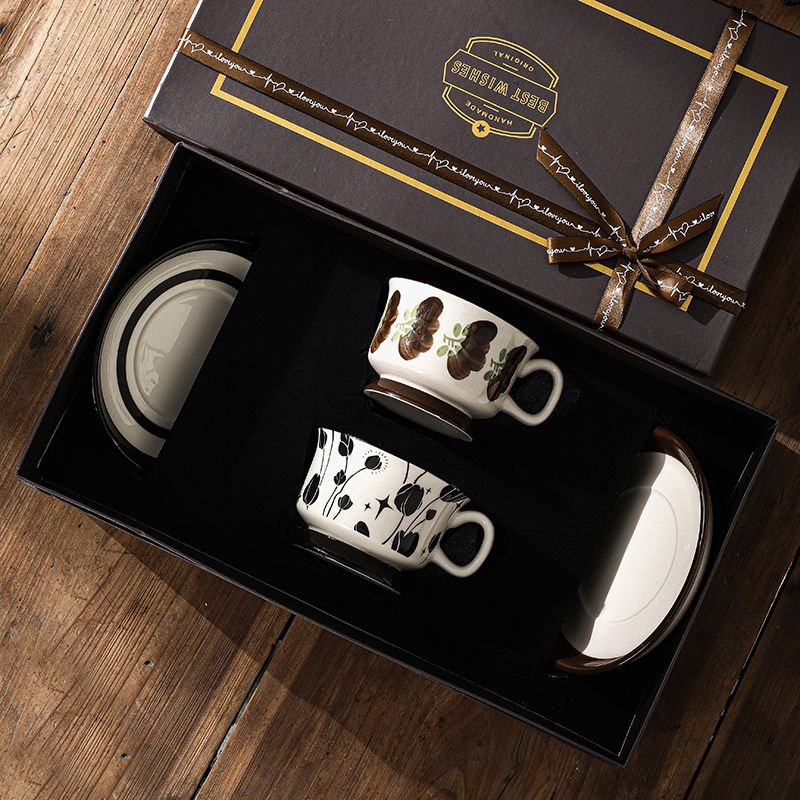 中古咖啡杯套裝精緻日式家用杯子禮盒裝