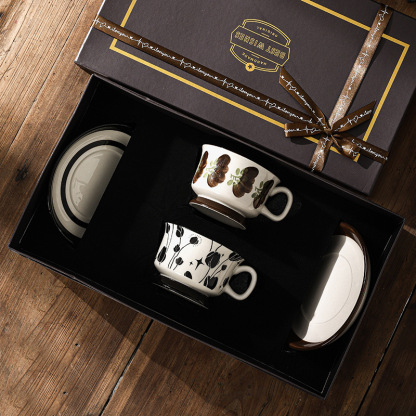 中古咖啡杯套裝精緻日式家用杯子禮盒裝