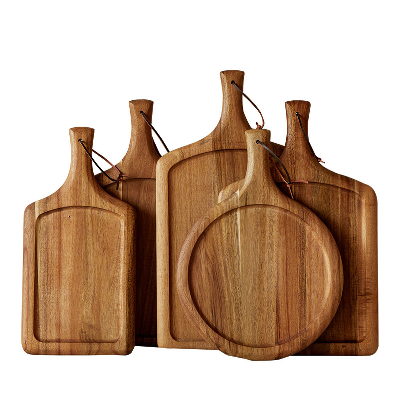 相思木牛排餐盤日式木質西餐盤