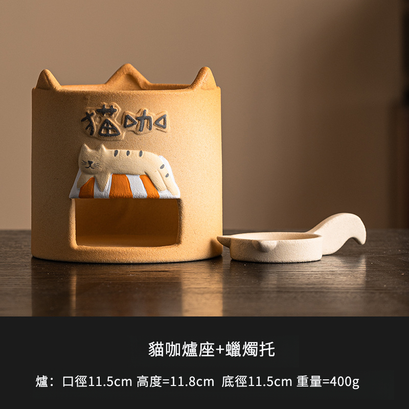 貓咖蠟燭茶爐