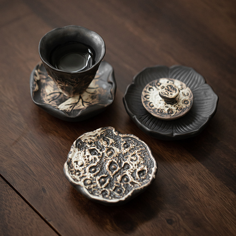 侘寂風手工防燙蓋置