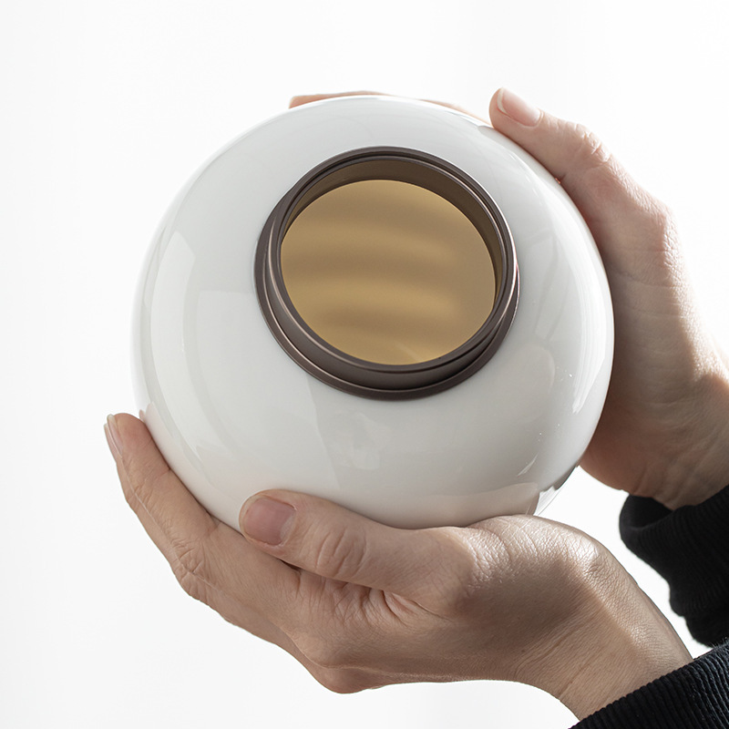 羊脂玉白瓷茶葉罐