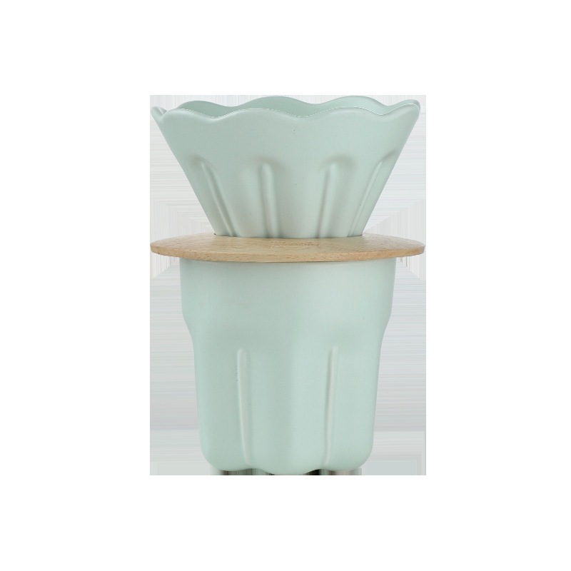 玉蘭花瓣手衝咖啡陶瓷套裝