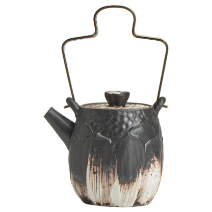 侘寂風荷頌提梁壺