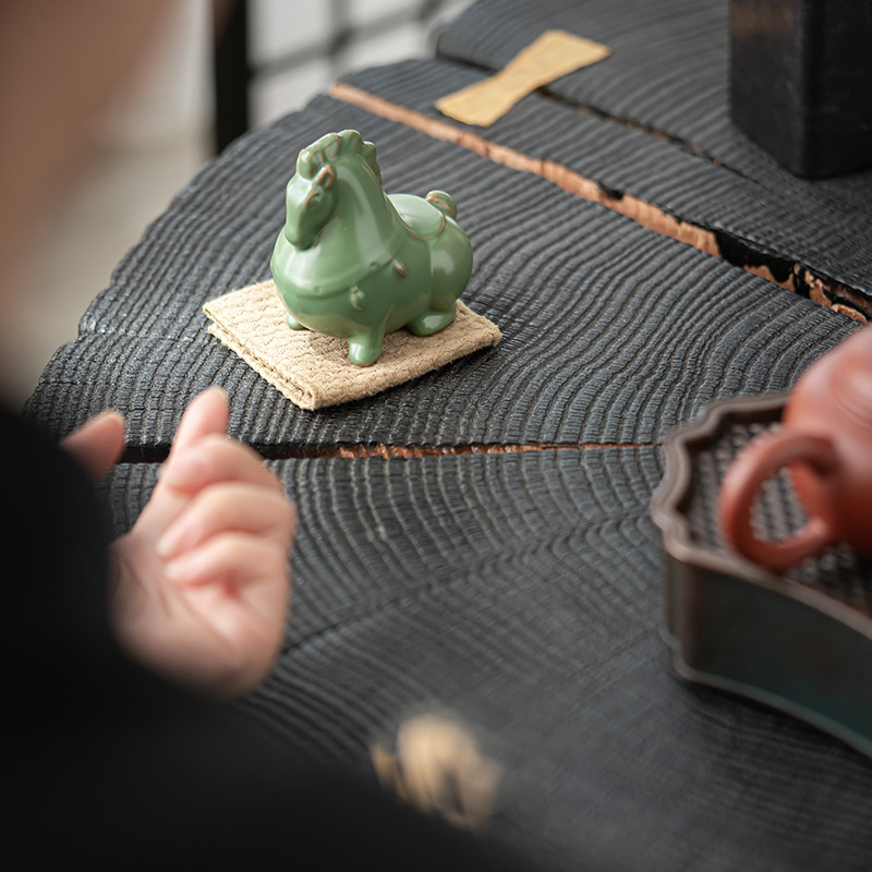 汝窯陶瓷馬茶寵