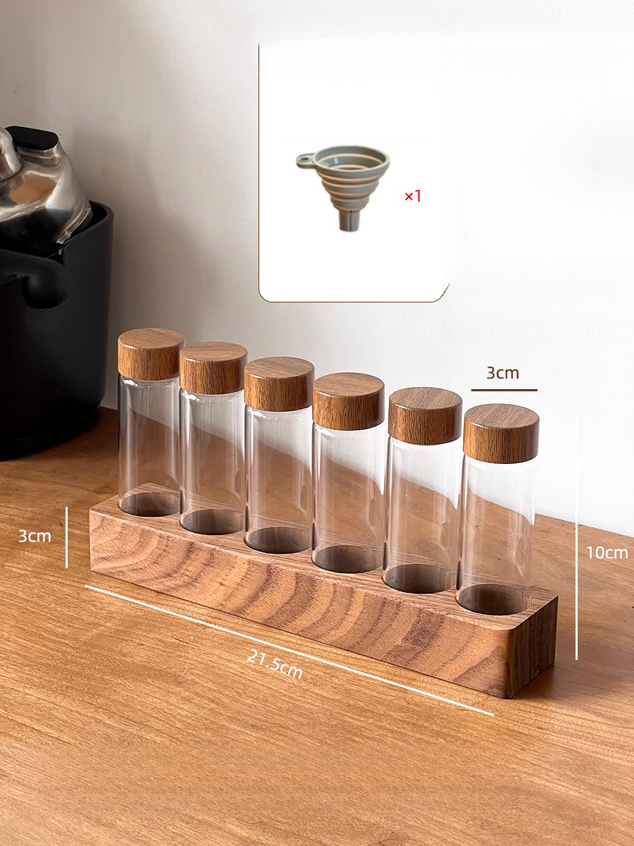 咖啡豆分裝試管玻璃展示架