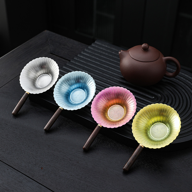 實木柄鈦茶濾