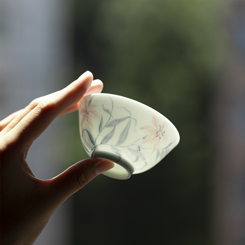 手作青花主人杯