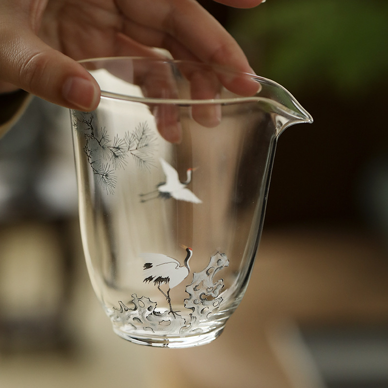 松鶴玻璃公道杯