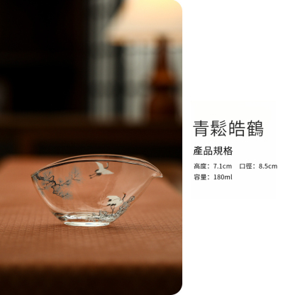 松鶴一葉扁舟日式公道杯