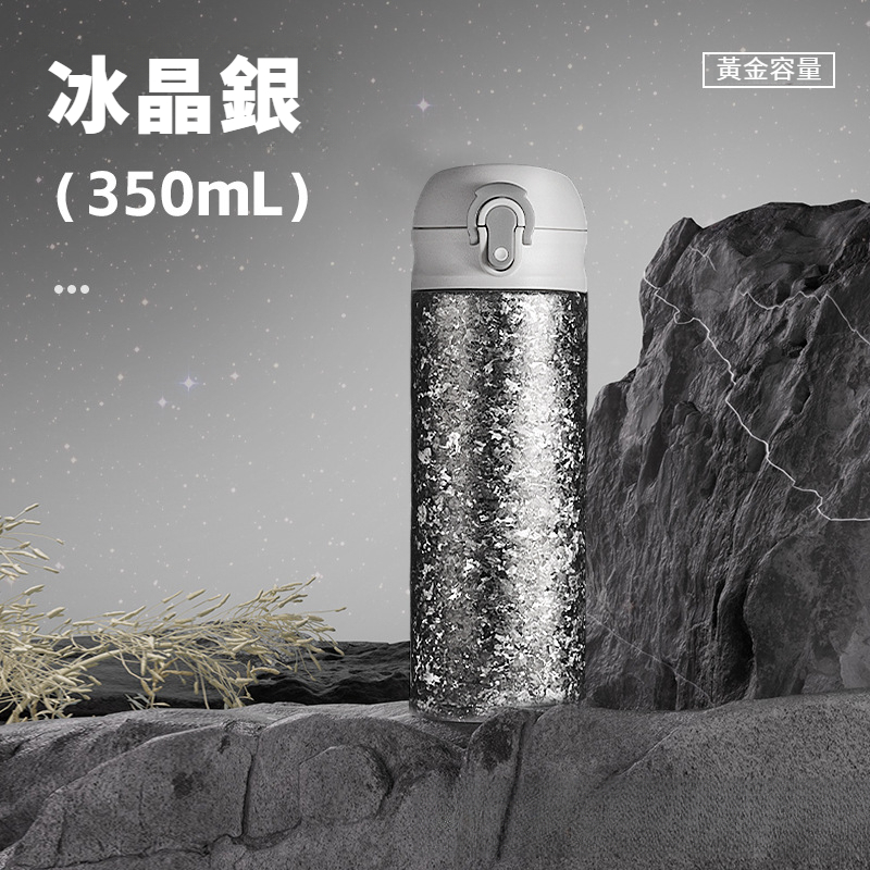 鈦杯內外純鈦彈跳保溫杯子