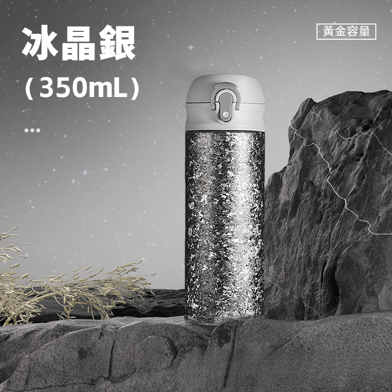 鈦杯內外純鈦彈跳保溫杯子
