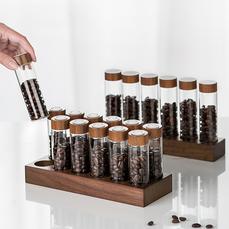 咖啡豆分裝試管玻璃展示架