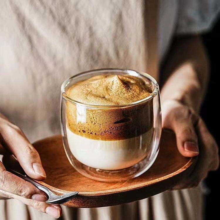 雙層隔熱創意咖啡早餐杯