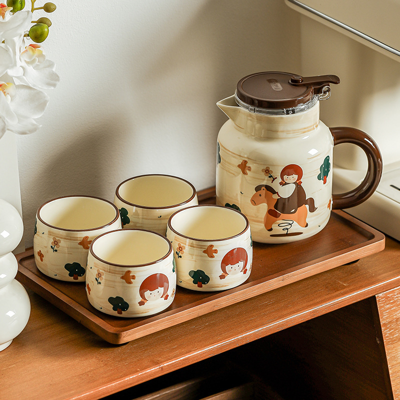 高溫陶瓷水杯水壺禮盒套裝送禮佳選