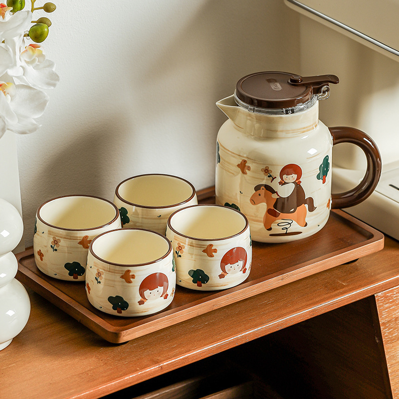 高溫陶瓷水杯水壺禮盒套裝送禮佳選