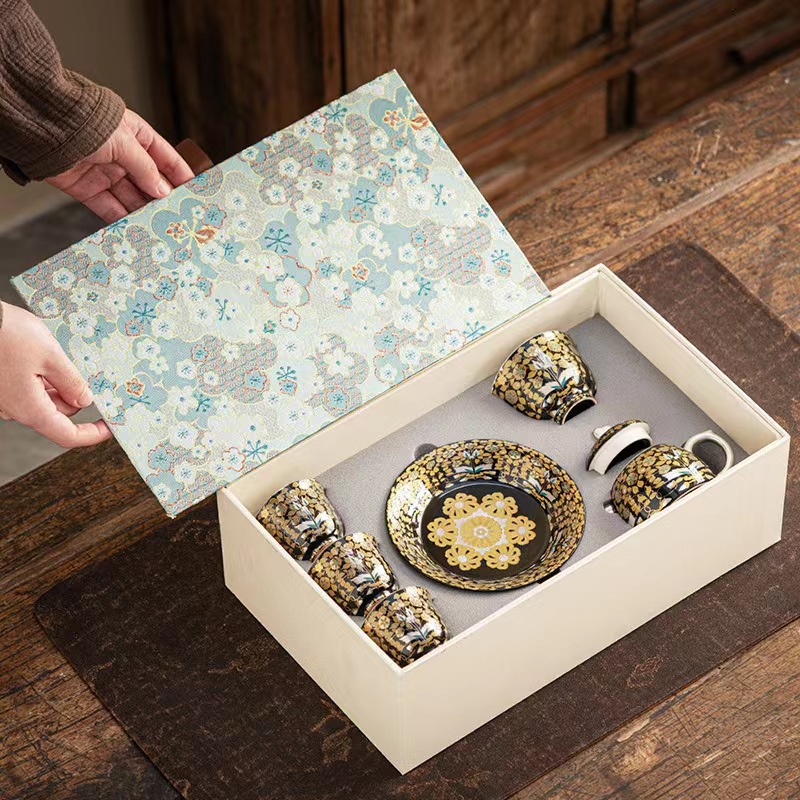 大師手作琺瑯彩茶壺套裝