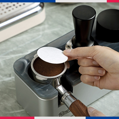 意式咖啡機手柄圓形濾紙51/53/54/58mm通用100片